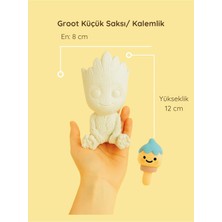 ColorBuddie Groot Küçük Saksı / Kalemlik – El Yapımı Dekoratif Figür