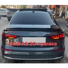 Universal Audi A3 2020- Yarasa Astarlı Plastik Spoiler