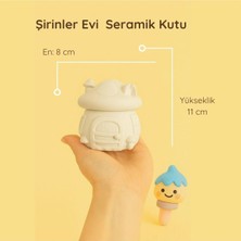 ColorBuddie Şirinler Evi Seramik Saksı/kutu | Boyanabilir Çocuk Odası Dekor
