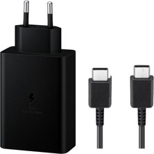 Technio 3in1 Trio 65W (65W Typec + 25W Typec + 15W Usb) Çıkışlı Süper Hızlı Çoklu Şarj Aleti + Pd Kablo