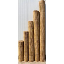 Polynaturel Kamış Çit Bambu Çit Hasır Doğal 1,00 x 5,00 Metre (Telli)