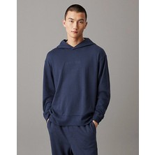 Calvin Klein Erkek Lacivert Calvin Klein L/s Hoodıe, Ppk Lacivert Erkek Hoodie