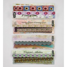 Giftmoda Şeffaf Vintage Bordür Scrapbook Sticker Seti