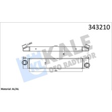 KALE RADYATÖR Kale 343210 - Turbo Radyatörü Intercooler Ducato-Boxer-Jumper 2.