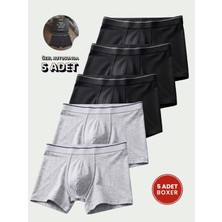 Cennetoğlu Erkek Likralı Pamuklu Boxer Özel Hijyenik Ambalajlı 5'li Paket