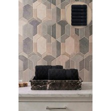 Seritaine 6'lı Işıl Premium El Havlusu 33X33CM - Açık Mavi %100 Pamuk - 600 Gr/m2