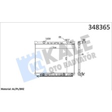 KALE RADYATÖR Kale 348365 - Radyatör Sorento I Al/pl/brz