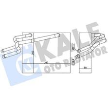 KALE RADYATÖR Kale 350060 - Evaporator Kubıstar-Renault Clıo-Kangoo