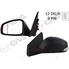 Gva 1011320 - Dış Dikiz Aynası Sol Megane-Fluence 08 Elektrikli