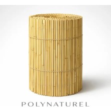 Polynaturel Telli Dokuma Doğal Kamış Çit Bambu Hasır Bahçe Gizlilik Çiti 150X500 cm Balkon Teras Çit