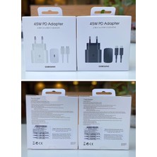 3 Easy Tekno USB Type C Samsung Galaxy A25 Uyumlu 45W Super Hızlı Type-C Şarj Aleti Seti - Ithalatçı Garantili B