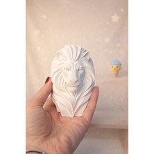 ColorBuddie Boyanabilir Aslan Biblo | Güç ve Bereket Sembolü | Dekoratif Beton Obje