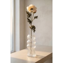 Acar Beyaz Gelincik Tek Dal Yapay Çiçek 75CM