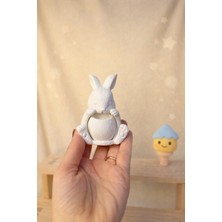 ColorBuddie Boyanabilir Mini Tavşan Kese Biblo 9 cm | Şekerlik Mumluk Sürpriz Obje