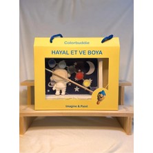ColorBuddie Hayal Et ve Boya 3D Çerçeve Boyama Seti Uzay Teması