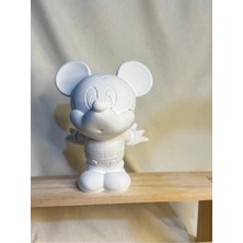ColorBuddie Boyanabilir Mickey Figür – 14 cm Güçlendirilmiş Beton Boyama Heykeli