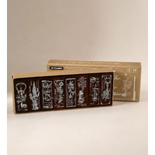Giftmoda Vintage Flora Ahşap Scrapbook Mühür Seti