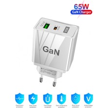 3 Easy Tekno Orijinal Hızlı 65W Iphone Samsung Xiaomi Samsung Huawei Hızlı Şarj Cihazı, Başlık, Adaptör
