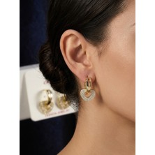 CM Jewelry Mia Donna Cmjewelry Kristal Kalp Küpe