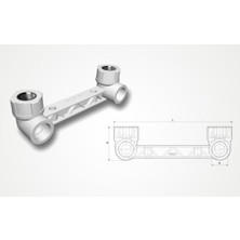 Fırat 20X1/2" Batarya - Armatür Bağlantı Şablonu