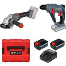 Kraftixx By Einhell Akülü Taşlama ve Darbeli Kırıcı Delici Matkap Seti 2x3 Amper Çantalı Set