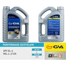 Gva 9920810 - Şanzıman Yağı 80W Apı Gl-4 3 Lt