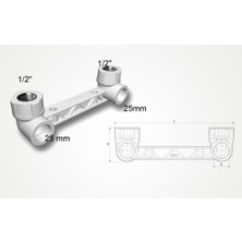 Fırat 25X1/2" Batarya - Armatür Bağlantı Şablonu