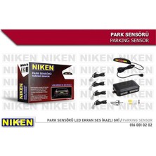 Niken Park Sensörü LED Ekran Ses Ikazlı Gri 22MM Nıken 0160010202