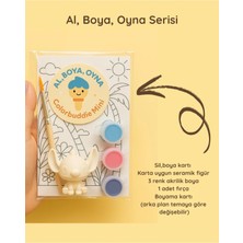 ColorBuddie 10'lu Mini Al, Boya, Oyna Stitch Seramik Boyama Seti – 6 Renkli Çocuk Aktivite Seti