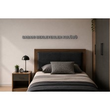 Boyutron Sabahı Bekleyenler Kulübü Modern 3D Baskı Dekoratif Duvar Yazısı Tablo - Grayy - 5 cm Yükseklik