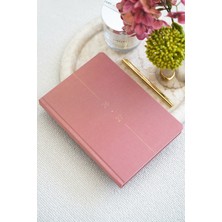 Matt Notebook 2026-2027 A5 Keten Akademik Ajanda 15X21 cm - 17 Aylık Pembe