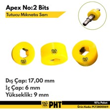 Platin Hırdavat Apex NO:2 Bits Tutucu Mıknatıs Halkası Sarıtornavida Ucu Mıknatısı 10 Adet PLT28000611