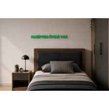 Boyutron Nasipten Ötesi Yok Modern 3D Baskı Dekoratif Duvar Yazısı Tablo - Green - 5 cm Yükseklik
