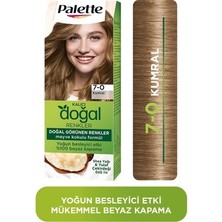 TeknoKapsül Palette Kalıcı Doğal Renkler 7-0 Kumral Shea Yağı Saç