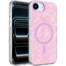 Zemira Home Onegif Apple iPhone 17E Mila Dalgalı Magsafe Kapak - Lila
