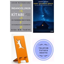 İndigo Kitap Insanoğlunun Kitabı - Biz Oluşumuzun Hikayesi - Adam Rutherford + Kuzey Işıklarının Şarkısı + Telefon Tutucu