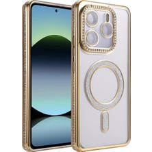 Zemira Home Newface Xiaomi Redmi Note 14 4g Joke Simli Magneticsafe Kılıf - Gold
