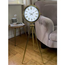 Nikaa Shop Elite Roma Rakamlı Gold Tripod Ayaklı Saat