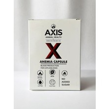 Axis Animal Health Anemia Capsule 30 Kapsül | Kedi ve Köpekler Için Demir Içeren Kan Yapımını Destekleyici Takviye