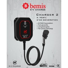 Bemis Elektrikli Araç Şarj Cihazı (Duvar Tipi)- Wallbox Charger 2 - 11/22 Kw - 5 Metre