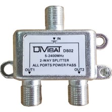 Divisat 1 Giriş 2 Çıkış 1/2 Splitter 5-2400