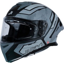 Just1 J-Str Union Kapalı Motosiklet Kaskı Mat Siyah  Gri