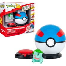 Jazwares Pokemon Sürpriz Atak Oyun Seti  - Bulbasaur ve Great Ball