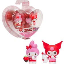 Jazwares Hello Kitty Kalpten Kalbe S2 2’li Figür Seti HKT02000 - My Melody ve Kuromi