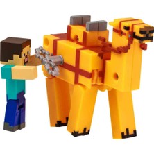 Minecraft 3D Kurma Mekanizmalı 2’li Figür Paketi - Steve ve Deve