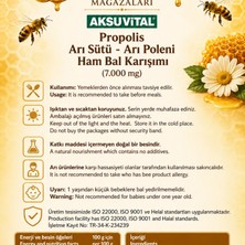 Aksu Vital Aksuvital - Propolis & Arı Sütü & Arı Poleni Ham Bal Karışımı 235 gr (7000 Miligram)