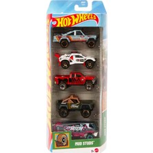 Hot  Wheels 5'li Araba Seti  - JKG10 Mud Studs