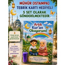 Nostaljik Lezzetler 5 Set Kur'an Okuyorum Hediyesi Kur'an Kursu-Hatim Töreni Hatırası Mühür (Istampa) Tebrik Kartı Hediyeli