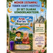Nostaljik Lezzetler Artık Kur'an Okuyorum Hediyesi 20 Set Kur'an Kursu-Hatim Töreni Hatırası Mühür (Istampa) Tebrik Kartı Hediyeli