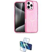 Marsilyan™- iPhone 16 Pro Max Kılıf Nova Asil Prime - Siyah 3D Antistatik Cam Ekran Koruyucu